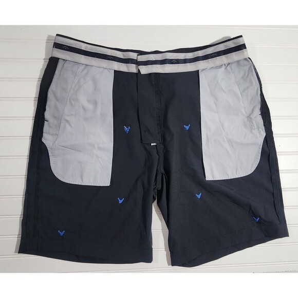 Callaway Navy Blue Golf Shorts Blue Embroidered Logo Mens Size 40 - Picture 7 of 14